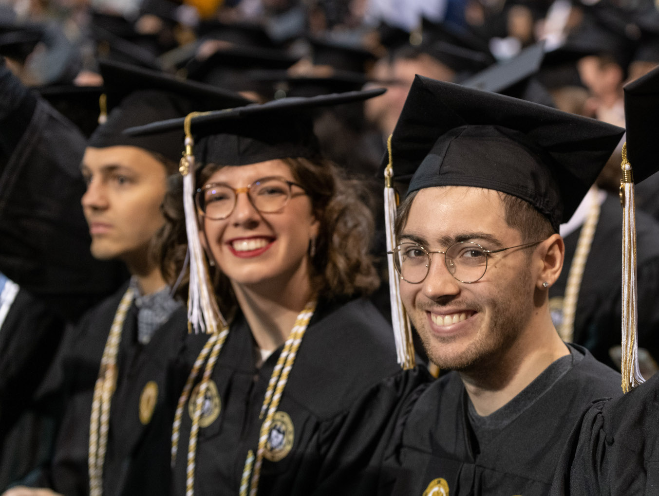 Students at graduation