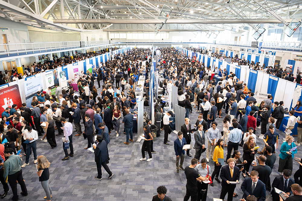 Over 8,000 students met with potential employers during the Fall All-Majors Career Fair on September 9-10.