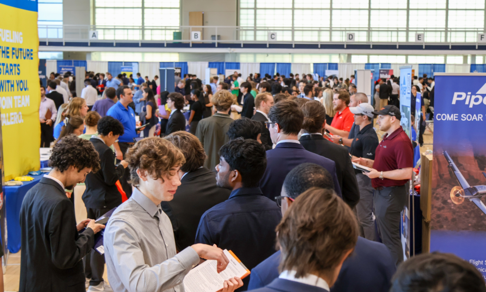 Nearly 8,000 students attended the Fall 2025 All-Majors Career Fair on Sept. 8 – 9.