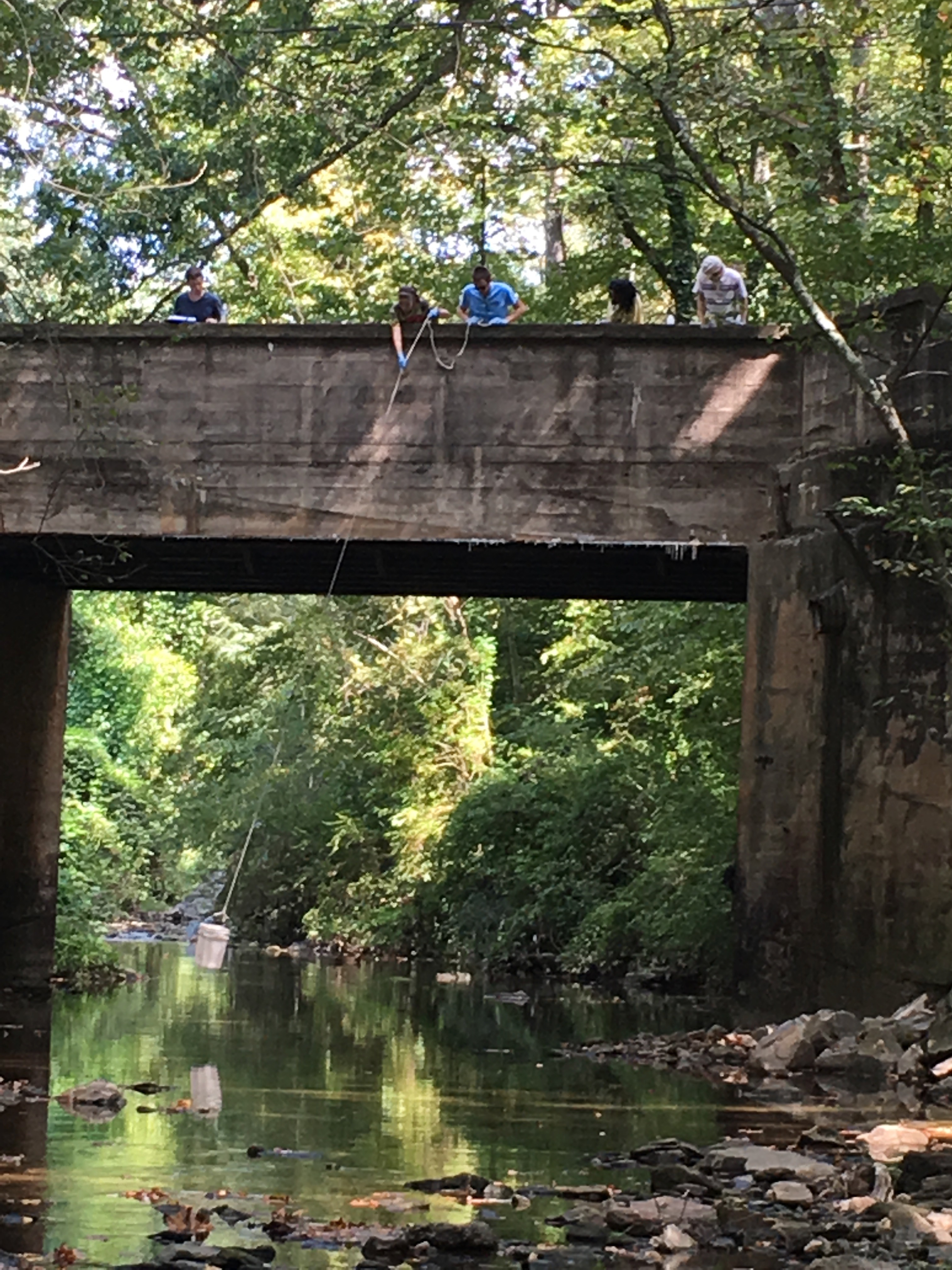 creek and bridge