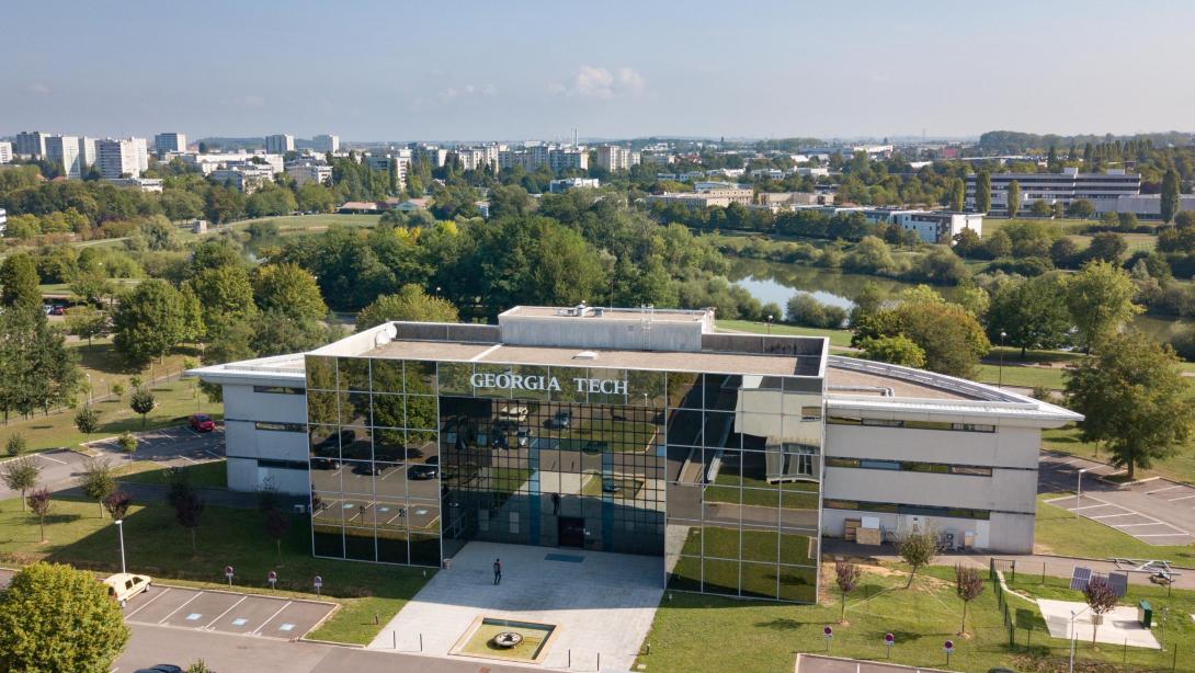 aerial shot of georgia tech lorraine campus