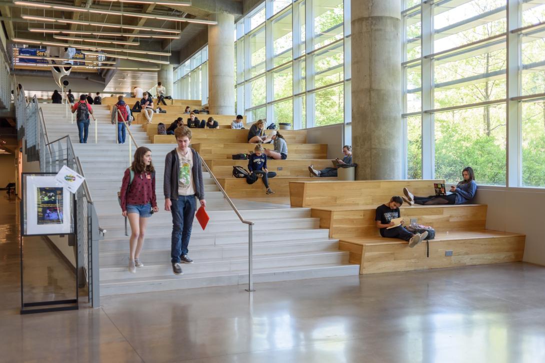 Clough Undergraduate Learning Commons Atrium